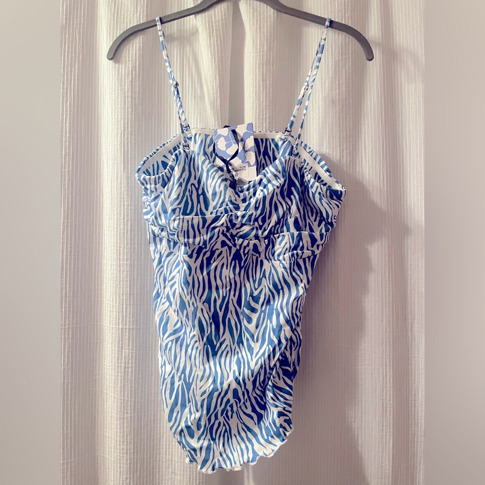 DVF For Target - Women's Sea Twig Blue Tube Top